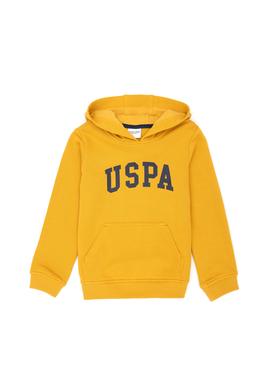 Çocuk Hardal Basic Kapüşonlu Sweatshirt - 50277088107