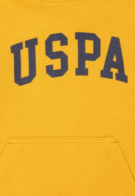 Çocuk Hardal Basic Kapüşonlu Sweatshirt - 50277088107