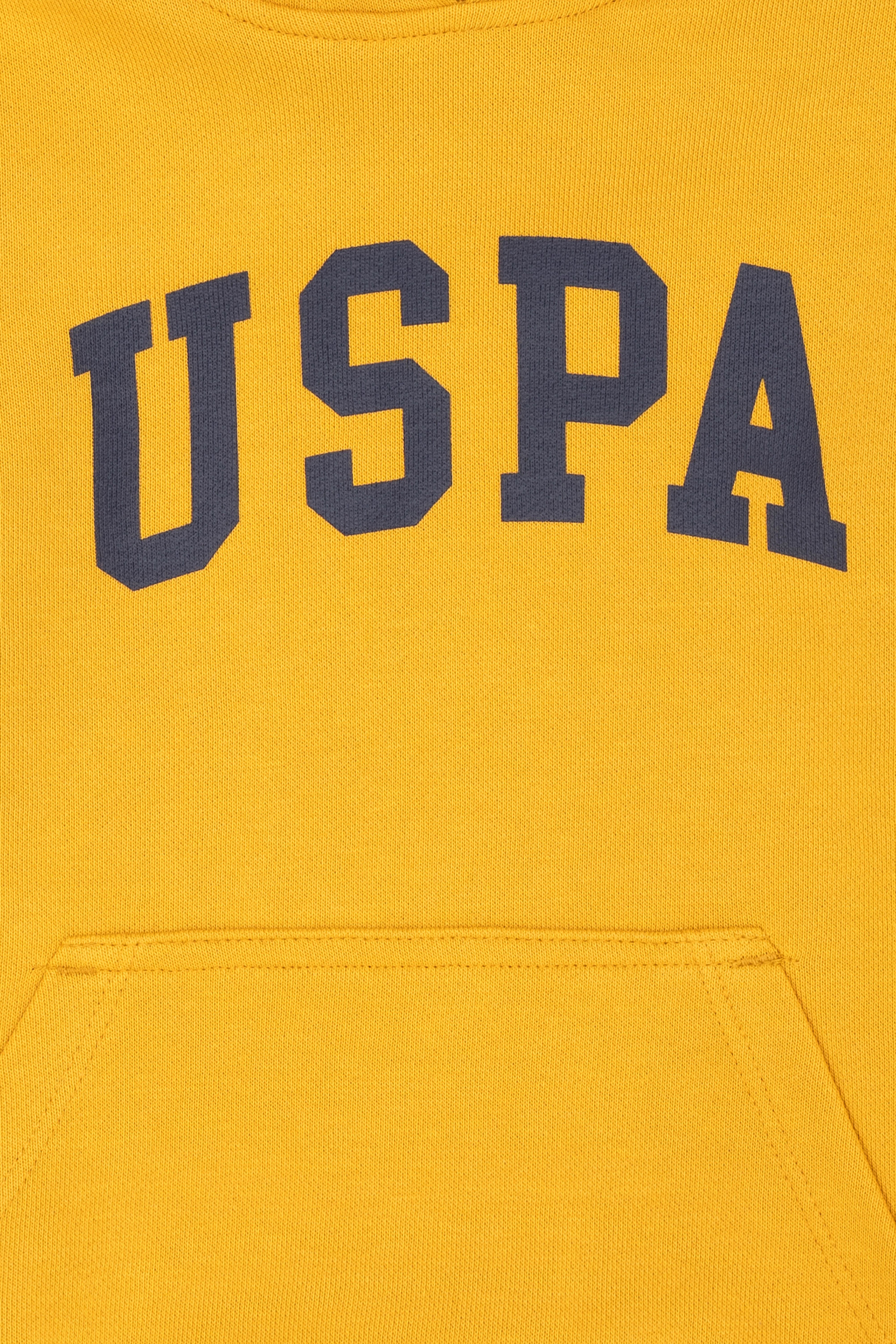 Çocuk Hardal Basic Kapüşonlu Sweatshirt