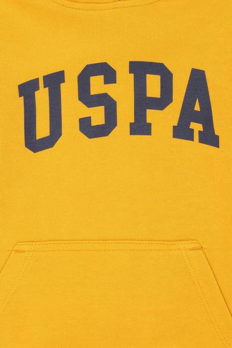 Çocuk Hardal Basic Kapüşonlu Sweatshirt - 50277088107