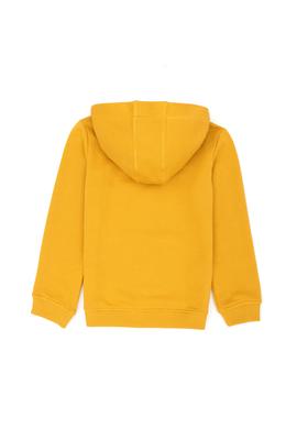 Çocuk Hardal Basic Kapüşonlu Sweatshirt - 50277088107