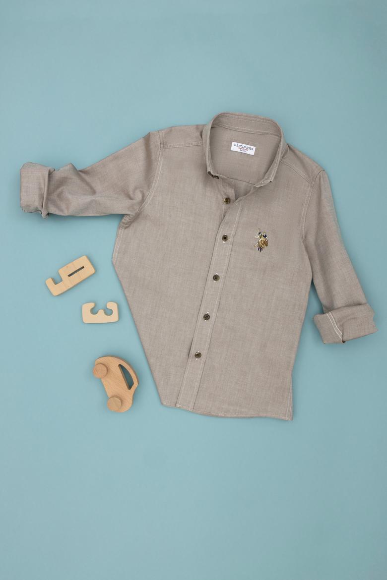 Erkek Çocuk Coconut Uzun Kollu Basic Gömlek