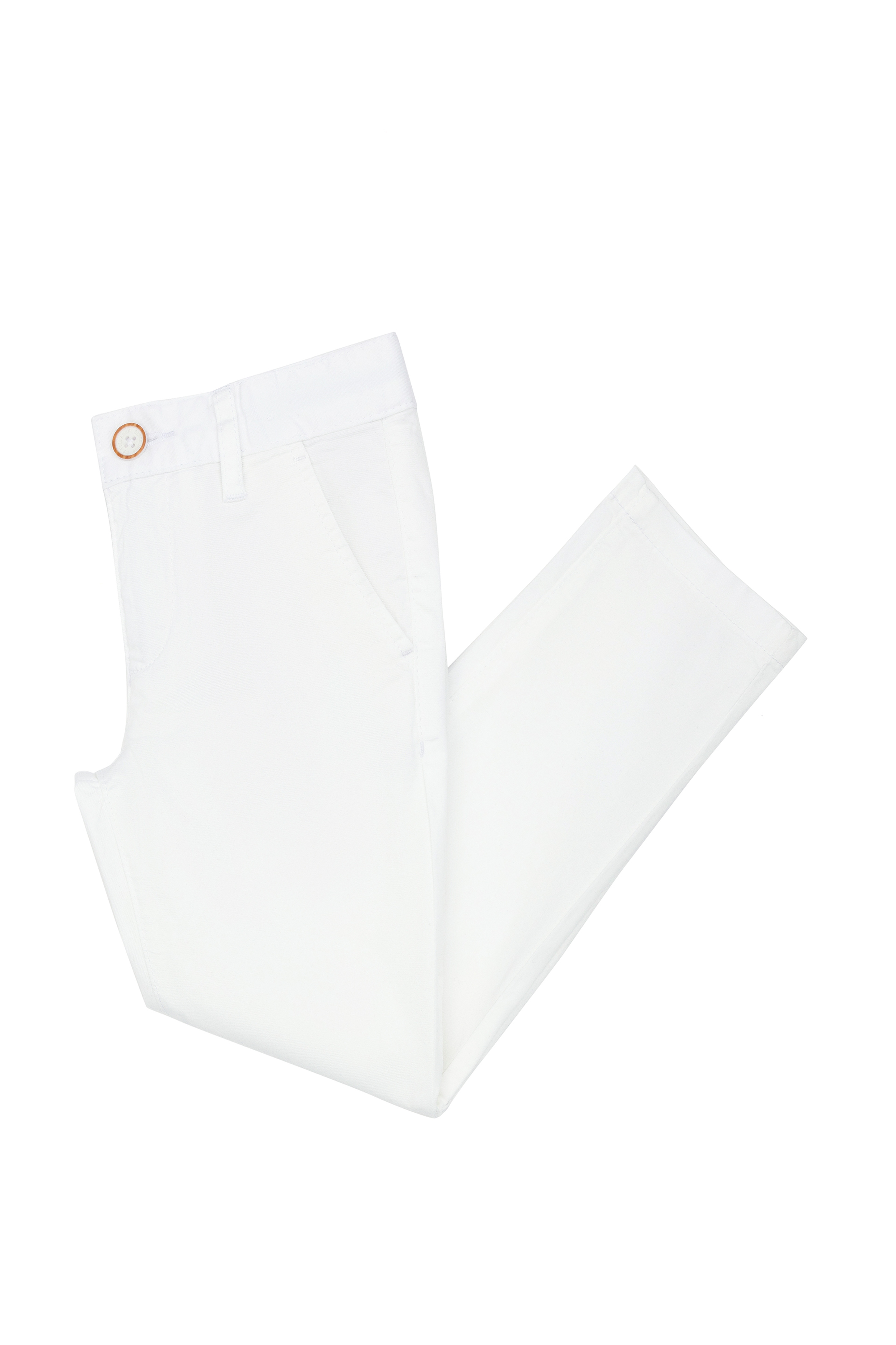 Erkek Çocuk Beyaz Kanvas Pantolon - Image 2