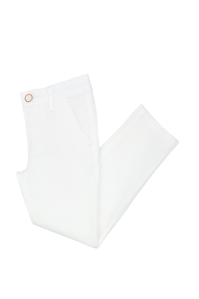 Erkek Çocuk Beyaz Kanvas Pantolon - 50264044045