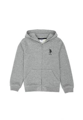 Erkek Bebek Gri Melanj Basic Sweatshirt - 50276191046