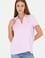 Kadın Manolya Kaçık Yaka Basic Tişört