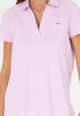 Kadın Manolya Kaçık Yaka Basic Tişört - 50271665009