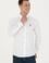 Erkek Beyaz Uzun Kollu Basic Gömlek