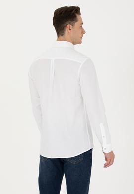 Erkek Beyaz Uzun Kollu Basic Gömlek - 50271292014
