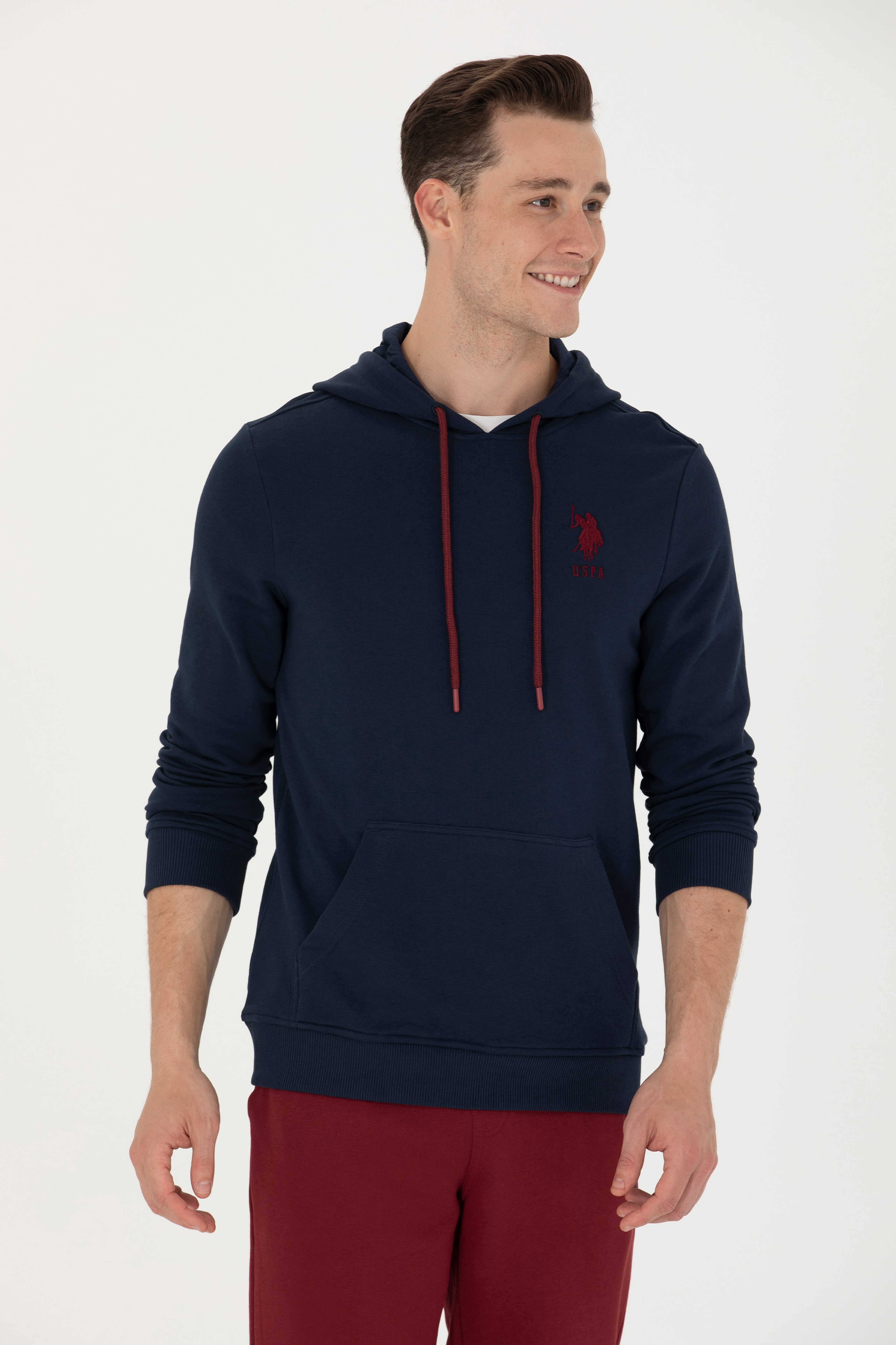 Erkek Lacivert Basic Sweatshirt - Image 3