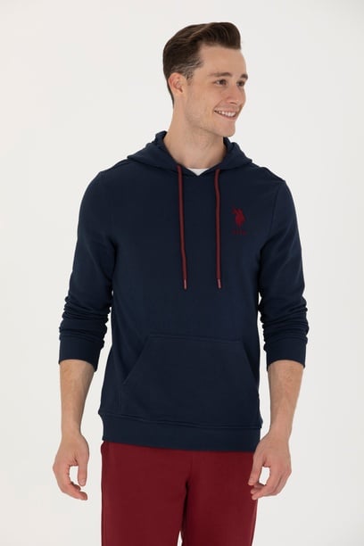 Erkek Lacivert Basic Sweatshirt