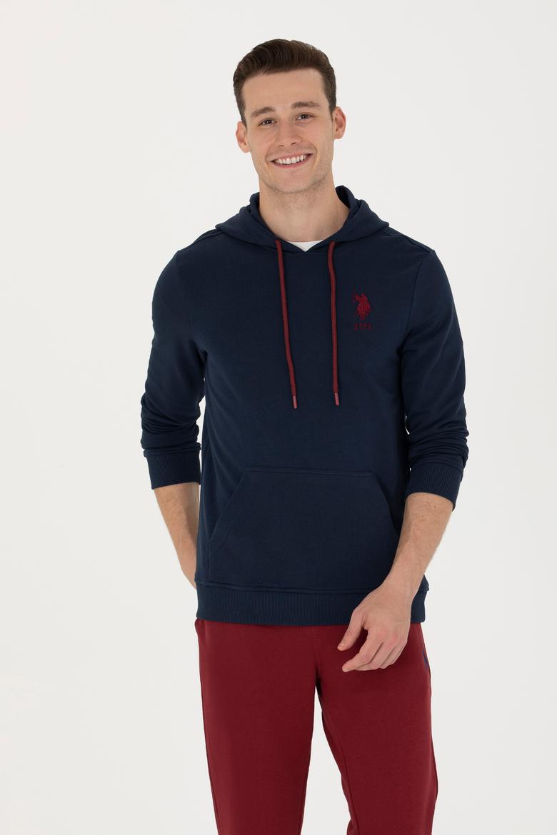 Erkek Lacivert Basic Sweatshirt