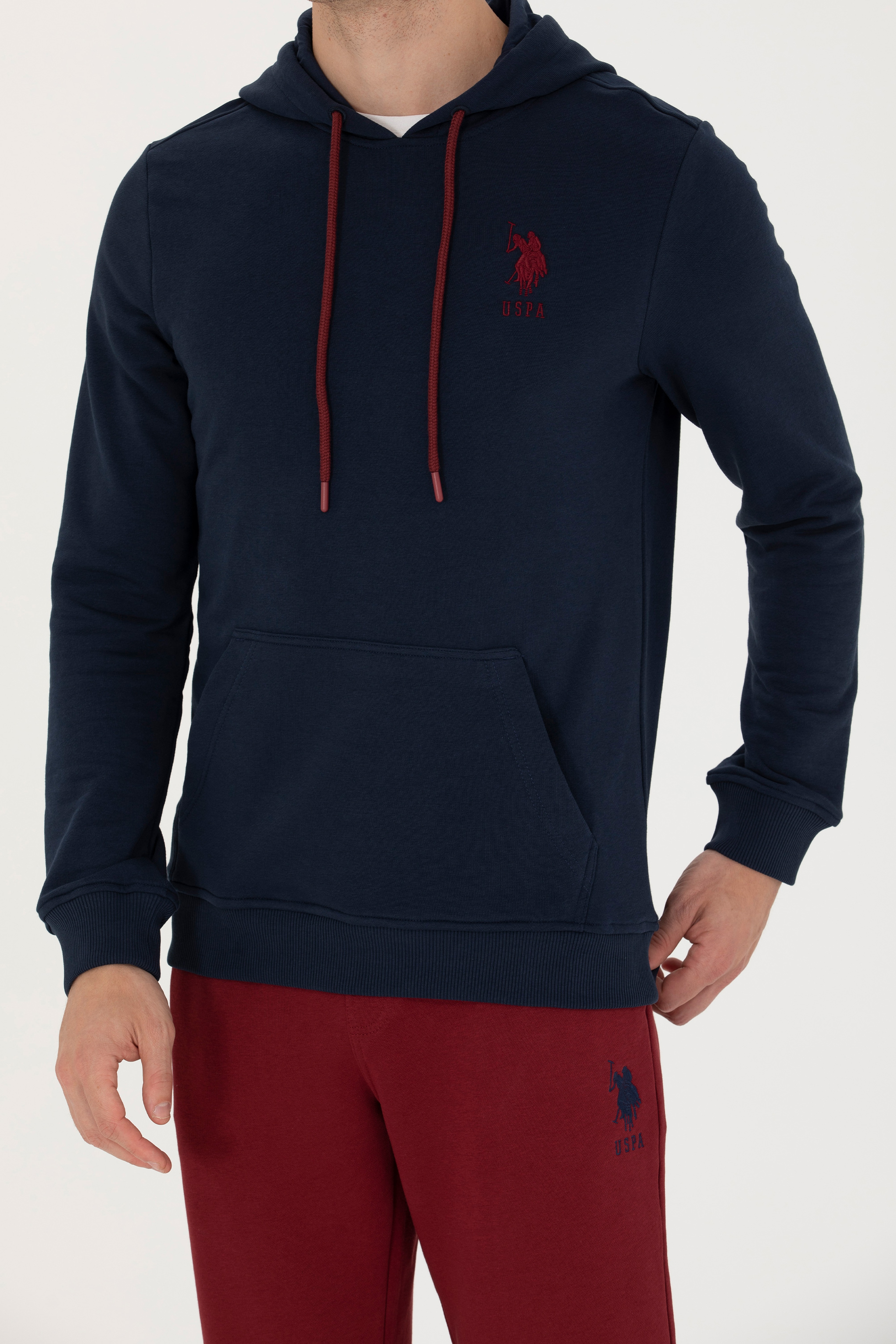 Erkek Lacivert Basic Sweatshirt - Image 6