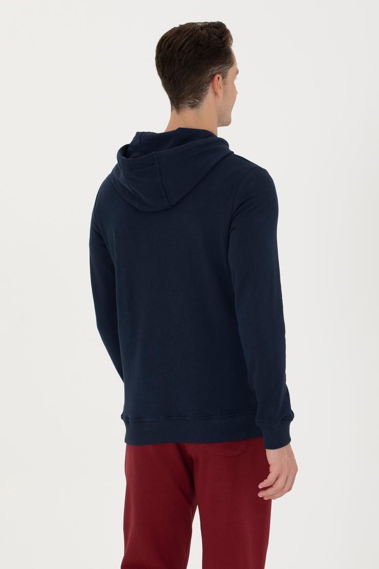 Erkek Lacivert Basic Sweatshirt - 50269426076