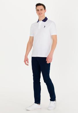 Erkek Beyaz Polo Yaka Tişört - 50264895007