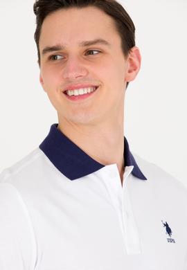 Erkek Beyaz Polo Yaka Tişört - 50264895007