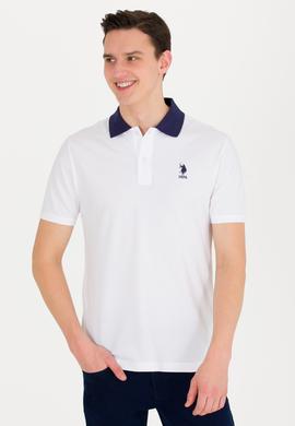 Erkek Beyaz Polo Yaka Tişört - 50264895007