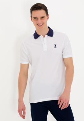 Erkek Beyaz Polo Yaka Tişört - 50264895007