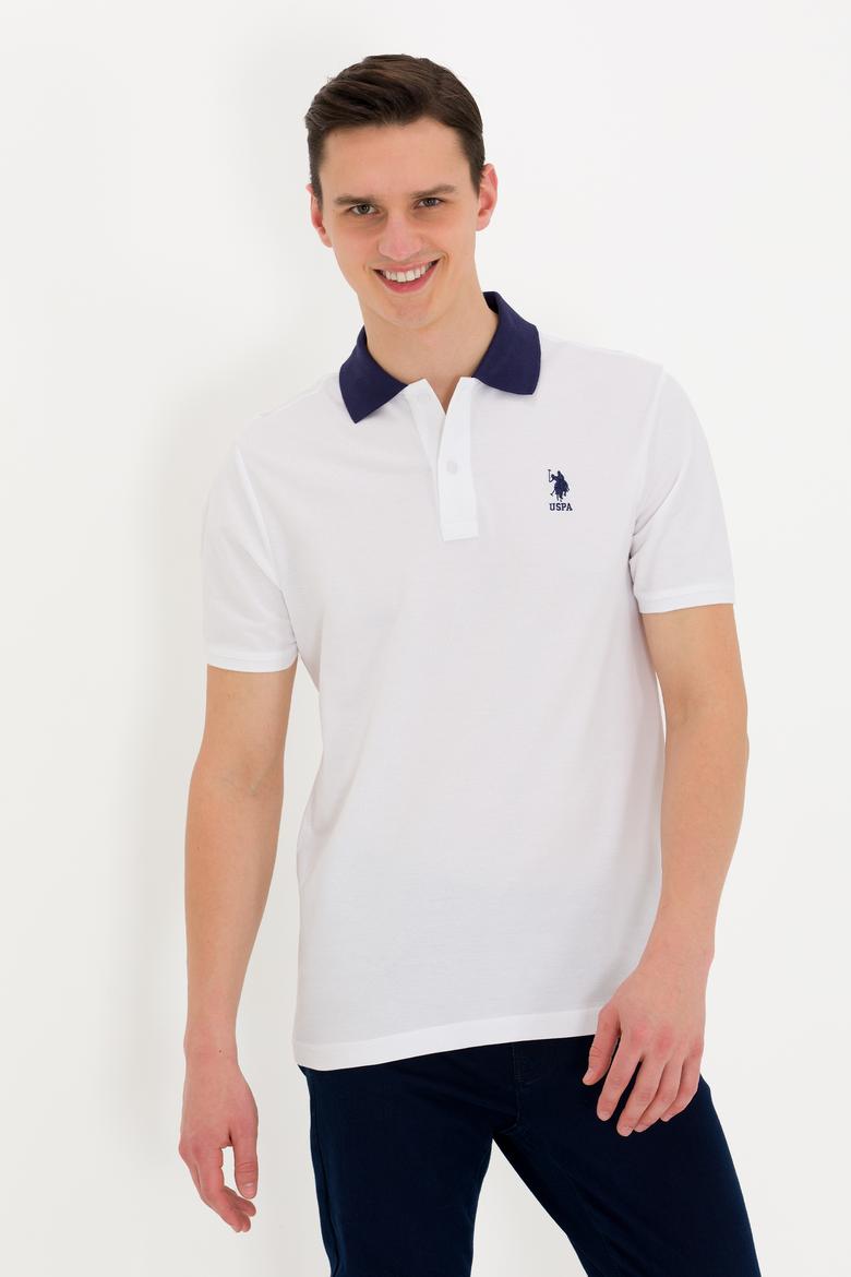 Erkek Beyaz Polo Yaka Tişört