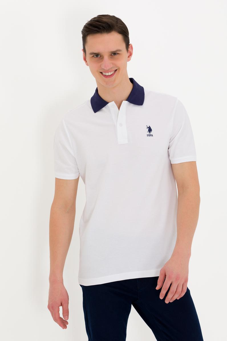 Erkek Beyaz Polo Yaka Tişört