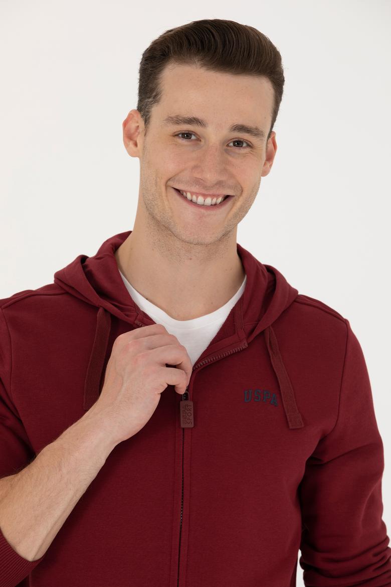 Erkek Bordo Örme Hırka - 50276152006