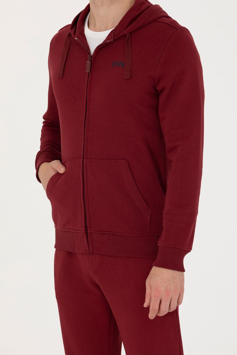 Erkek Bordo Örme Hırka - 50276152006