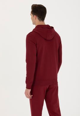 Erkek Bordo Örme Hırka - 50276152006