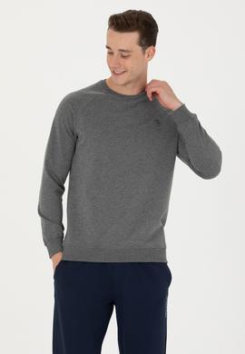 Erkek Antrasit Melanj Basic Sweatshirt - 50269412036