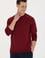 Erkek Bordo Basic Sweatshirt