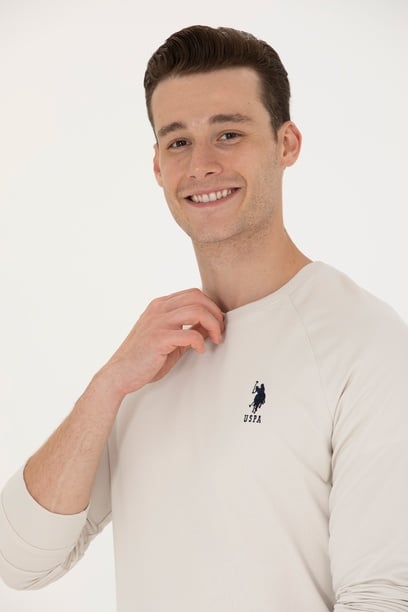Erkek Taş Basic Sweatshirt