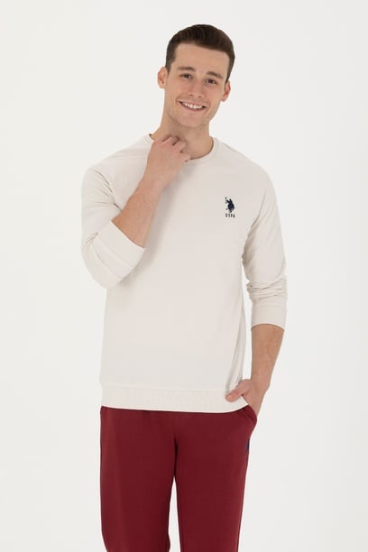 Erkek Taş Basic Sweatshirt