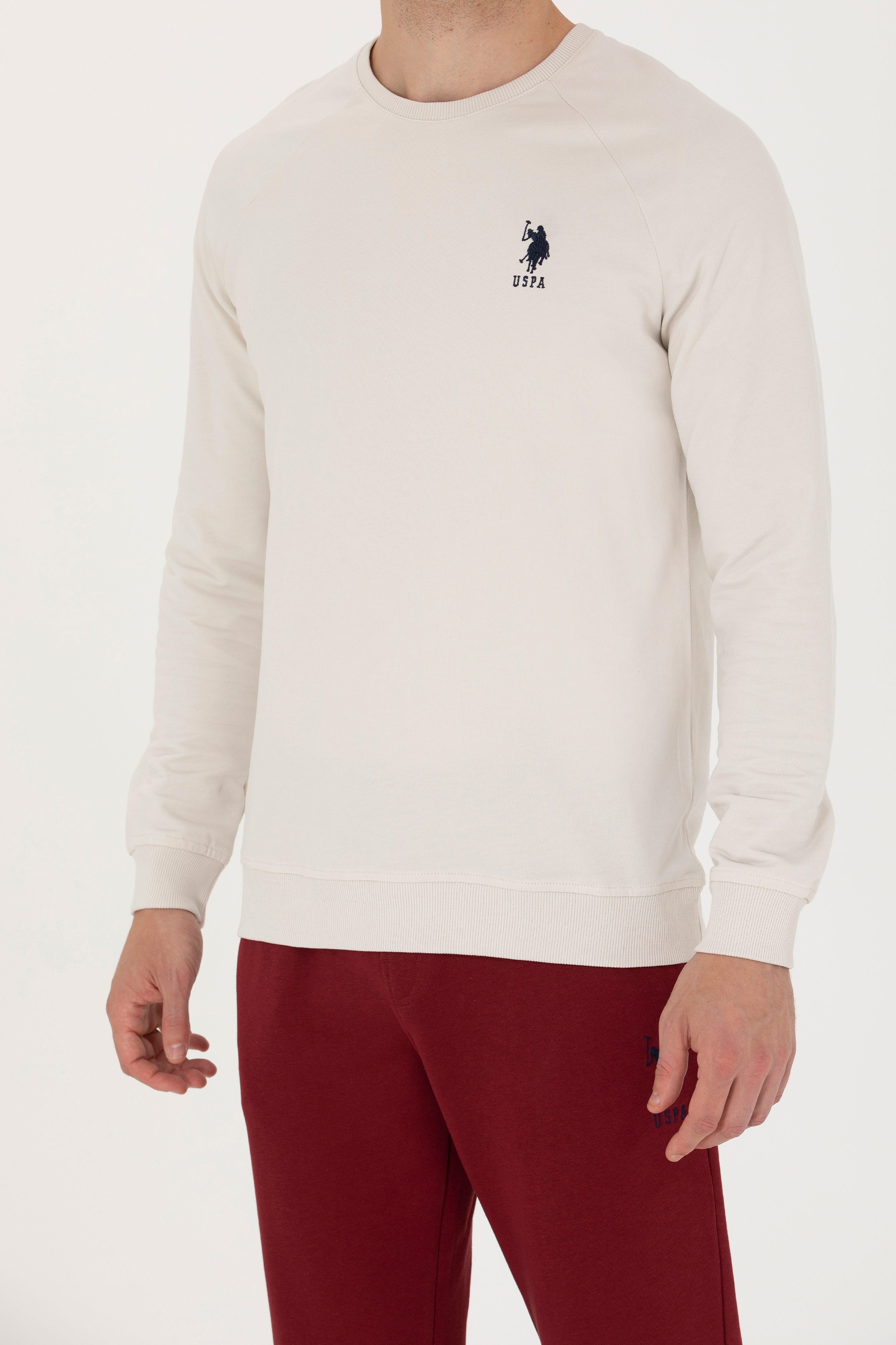 Erkek Taş Basic Sweatshirt