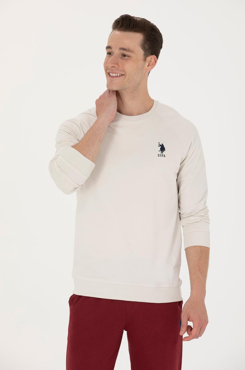 Erkek Taş Basic Sweatshirt