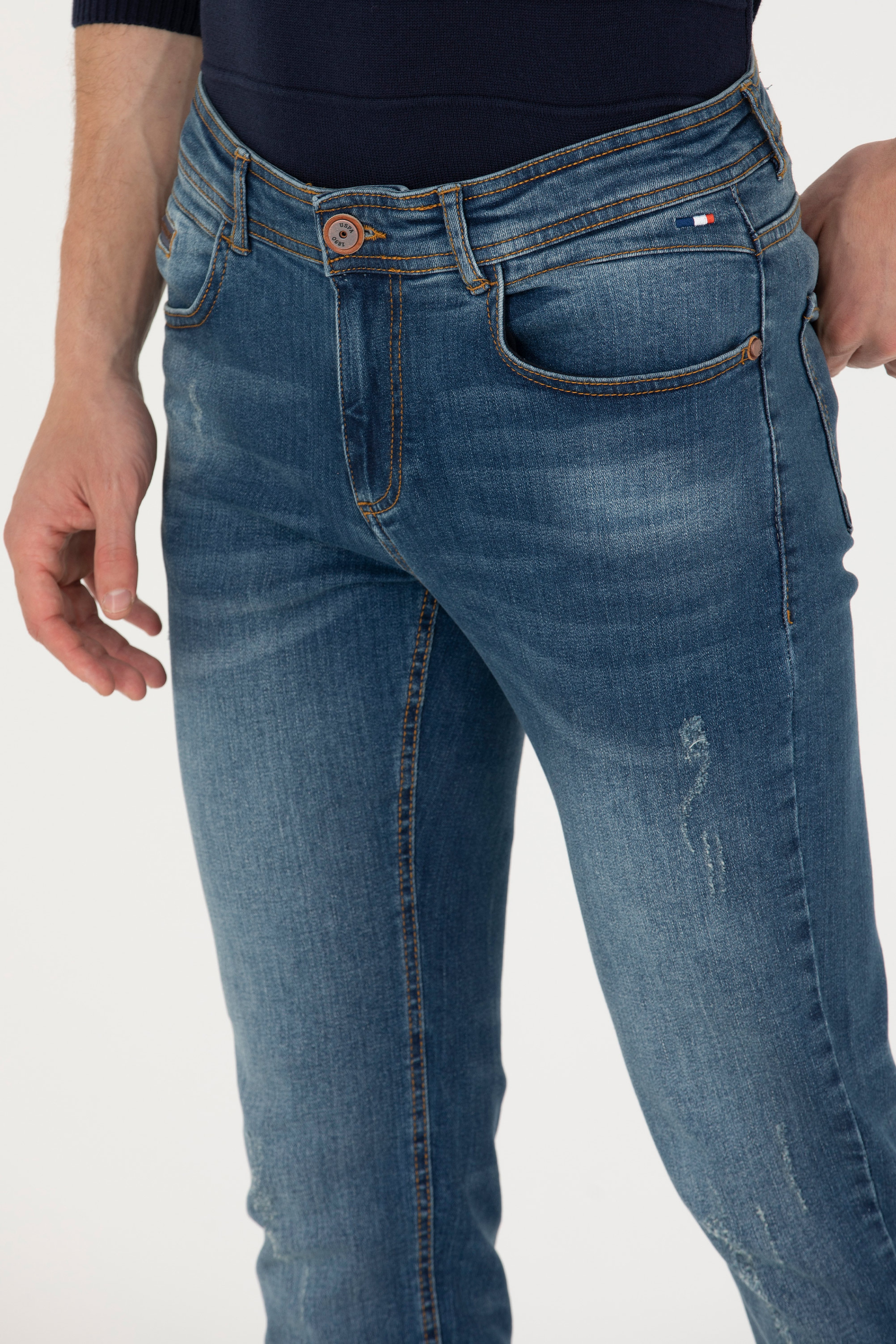 Erkek Mavi Jean Pantolon