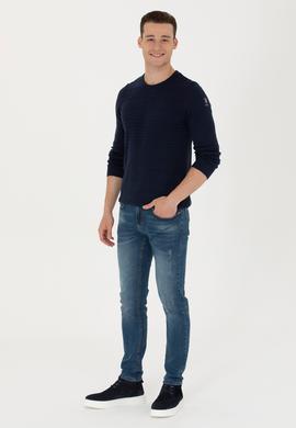 Erkek Mavi Jean Pantolon - 50272551026