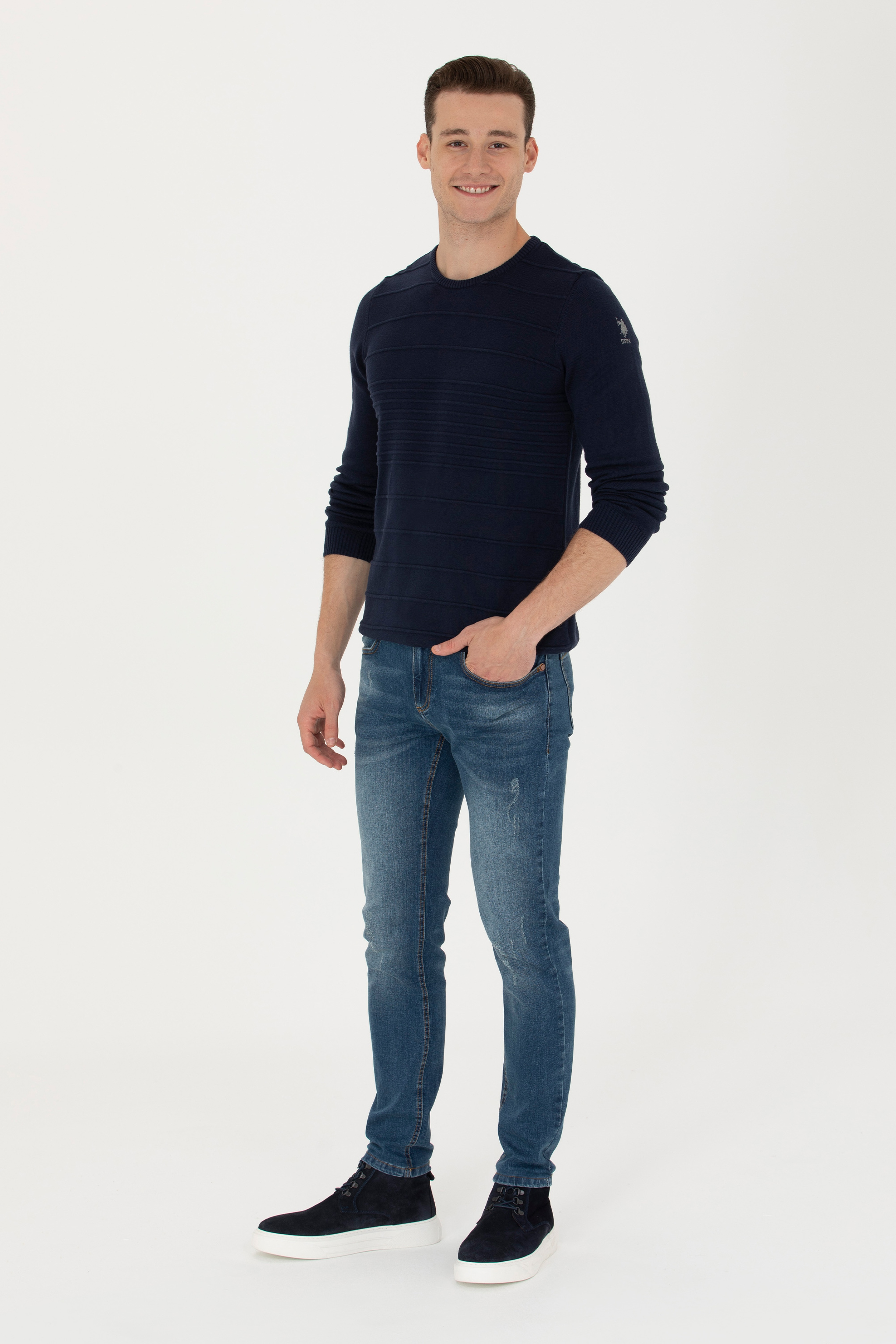 Erkek Mavi Jean Pantolon