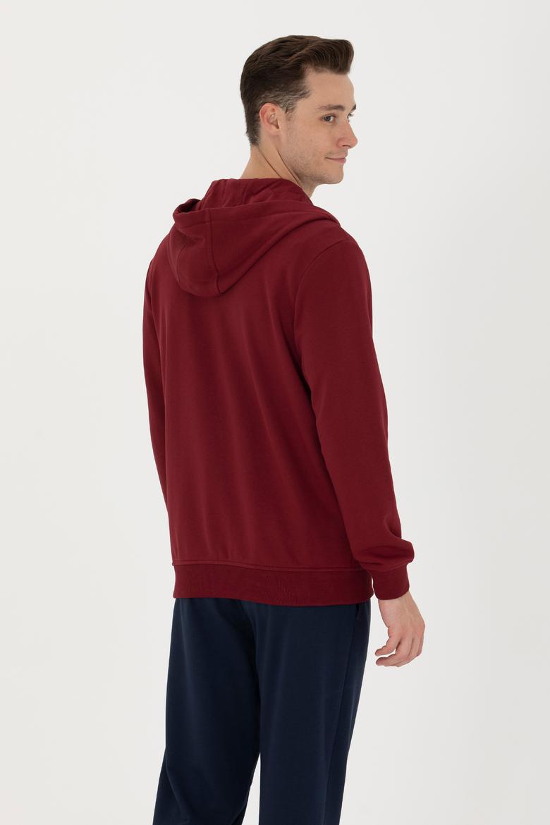 Erkek Bordo Sweatshirt - 50273717111