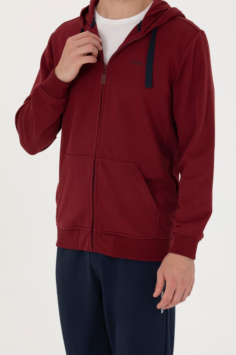 Erkek Bordo Sweatshirt - 50273717111