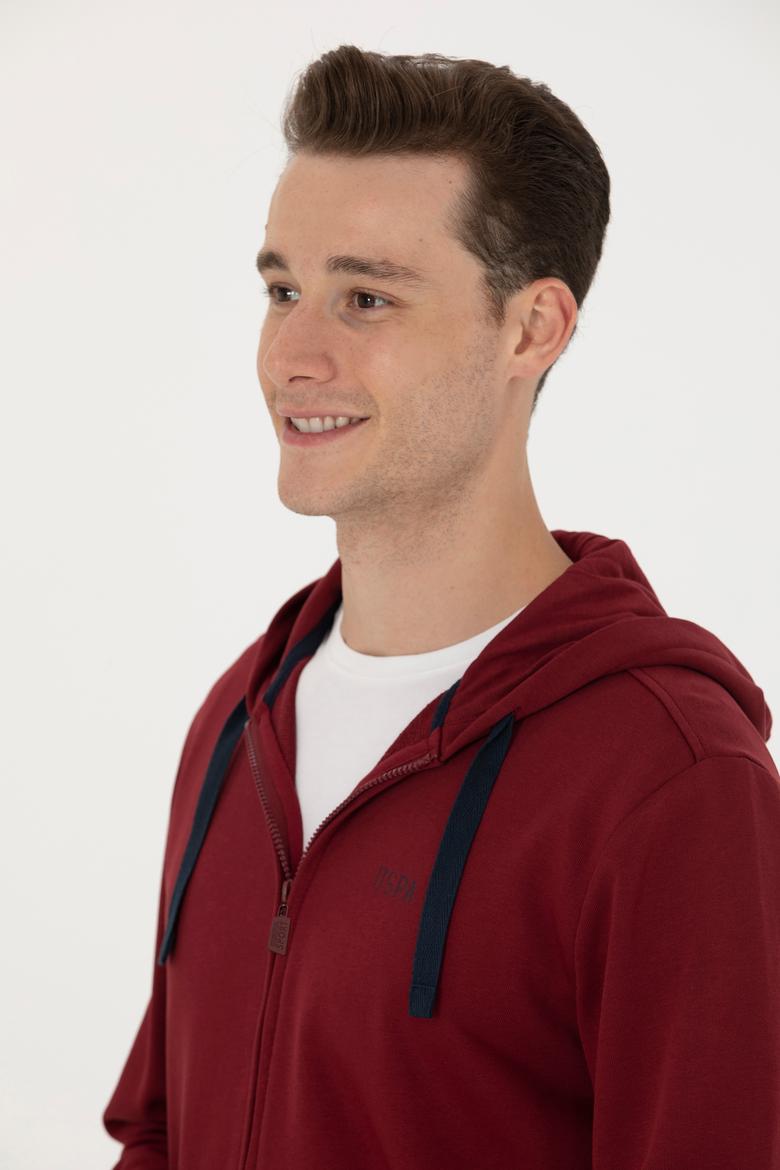 Erkek Bordo Sweatshirt - 50273717111