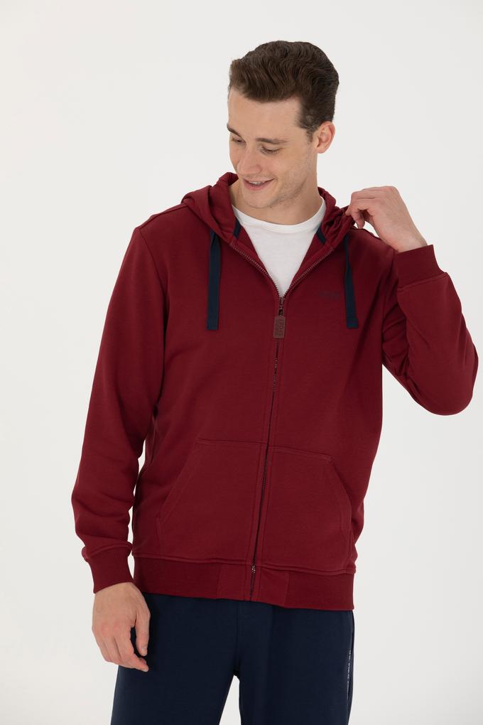 Erkek Bordo Sweatshirt