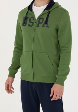 Erkek Yeşil Örme Hırka - 50273738127