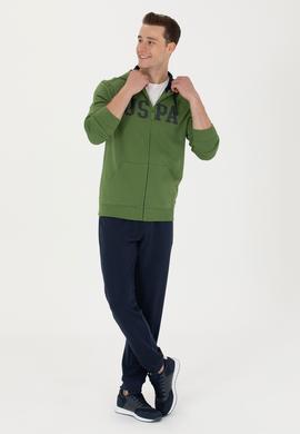 Erkek Yeşil Örme Hırka - 50273738127