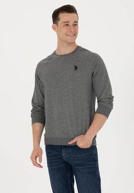 Erkek Antrasit Melanj Basic Sweatshirt - 50274090011