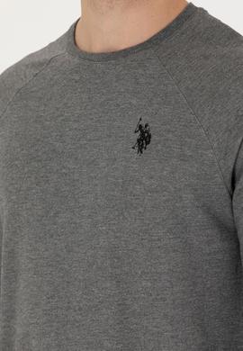 Erkek Antrasit Melanj Basic Sweatshirt - 50274090011