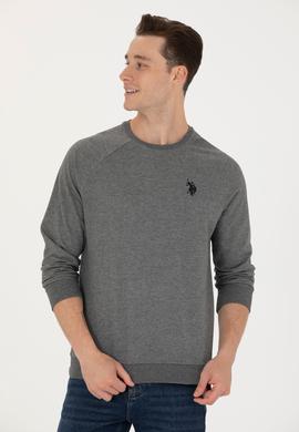 Erkek Antrasit Melanj Basic Sweatshirt - 50274090011