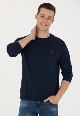 Erkek Lacivert Basic Sweatshirt - 50274090043