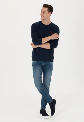 Erkek Lacivert Basic Sweatshirt - 50274090043