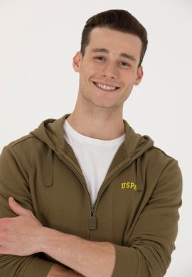 Erkek Haki Örme Hırka - 50276152016