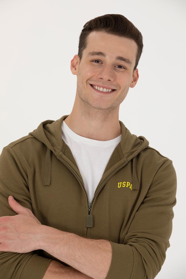 Erkek Haki Örme Hırka - 50276152016