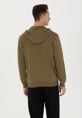 Erkek Haki Örme Hırka - 50276152016